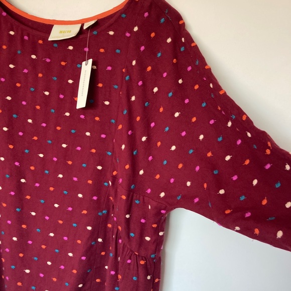 Anthropologie Maeve Dottie Embroidered Blouse Sz S - Picture 8 of 10